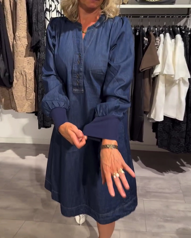 Danica™ - Longsleve Midi Dress