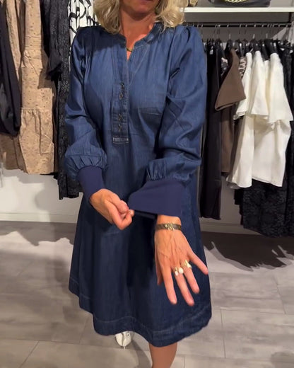 Danica™ - Longsleve Midi Dress