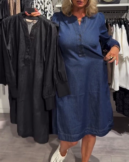 Danica™ - Longsleve Midi Dress