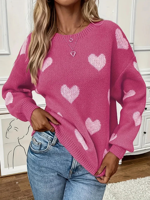 Winter Heart Sweater | Together against Breast Cancer