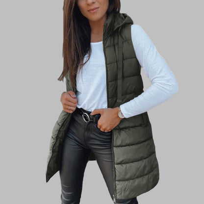 Raine™ - Sleeveless puffer jackets with hood