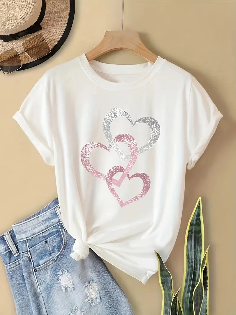 Sparkling Heart T-Shirt | Together Against Breast Cancer