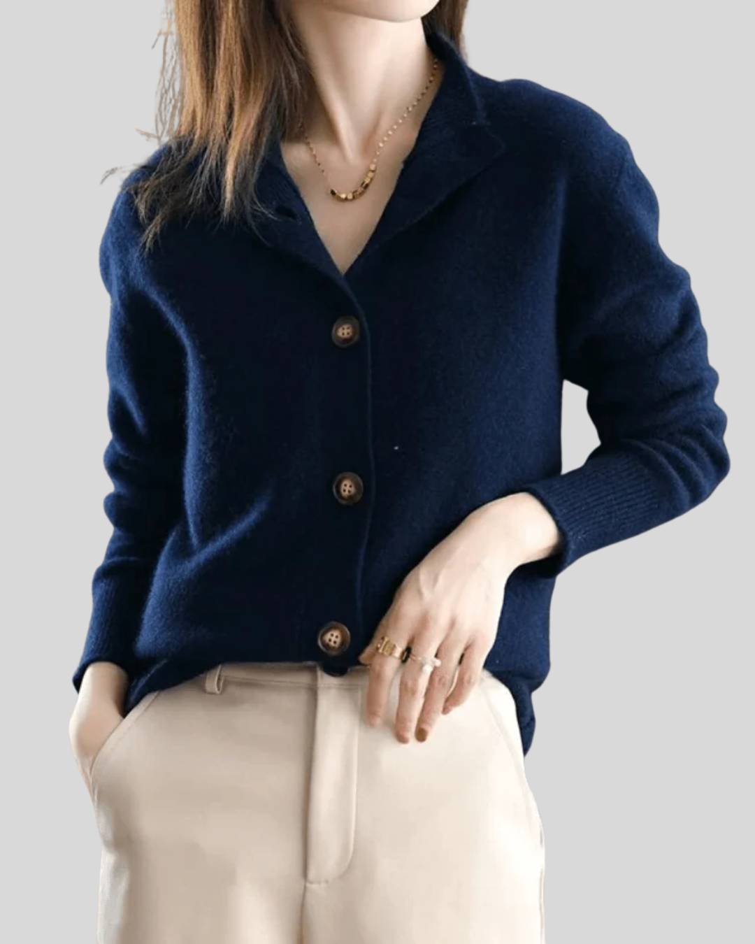 Catherine™- Retro Cashmere Cardigan