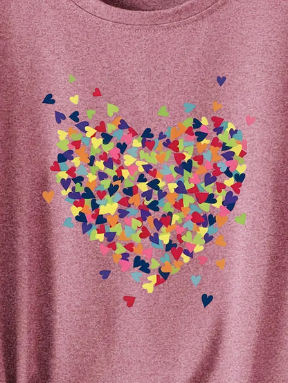 Colourful Heart T-shirt | Together against Breast Cancer