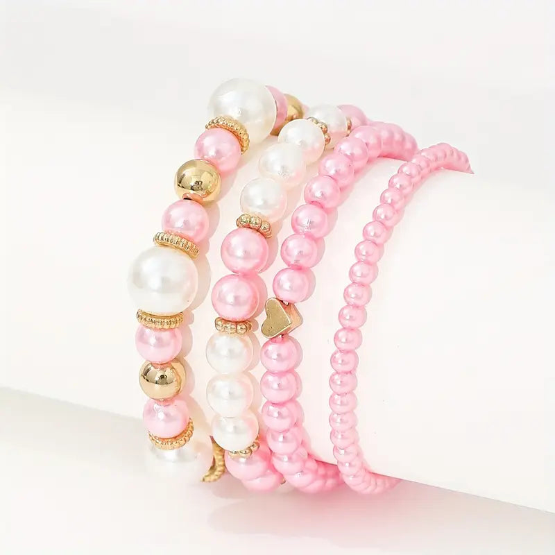 Pearl Harmony Bracelets | Together against Breast Cancer