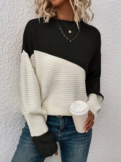 Kaia™ - Color Block Loose Sweater
