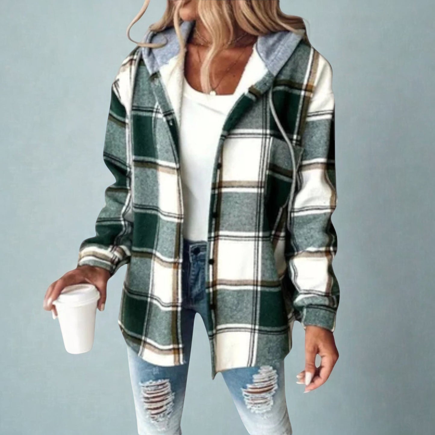 Greta™ – Casual checkered jacket
