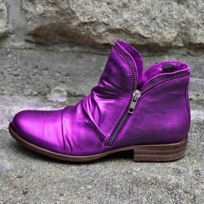 Lianella™ - Zippered Ankle Boots
