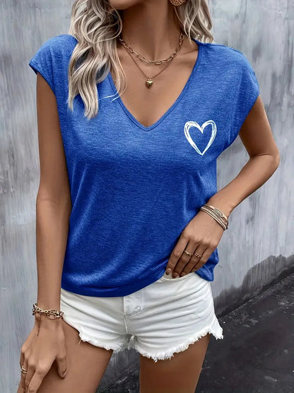 Heart print shirt | Together against breast cancer