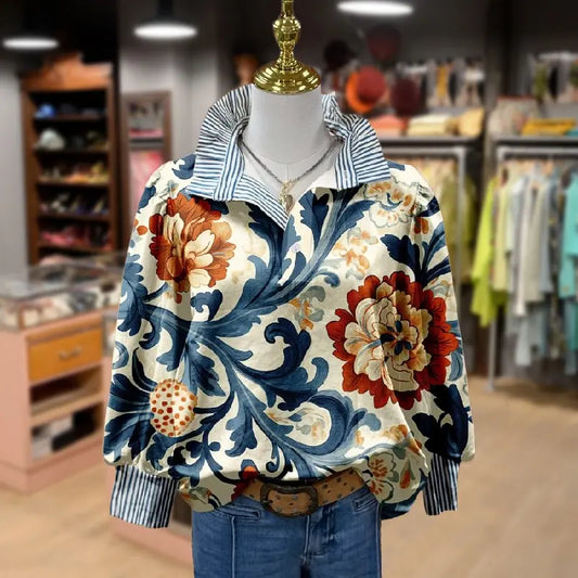 Charlot™ – Vintage Floral Blouse
