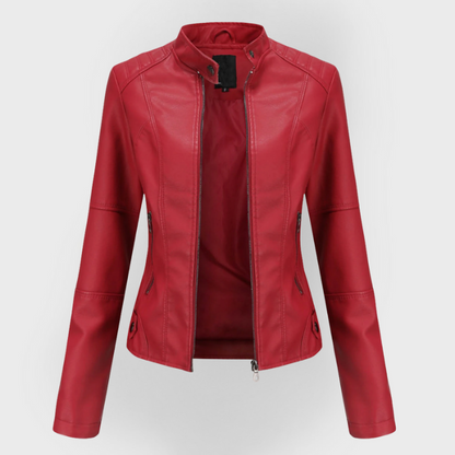 Sharlene™ - Modern Style Leather Jacket