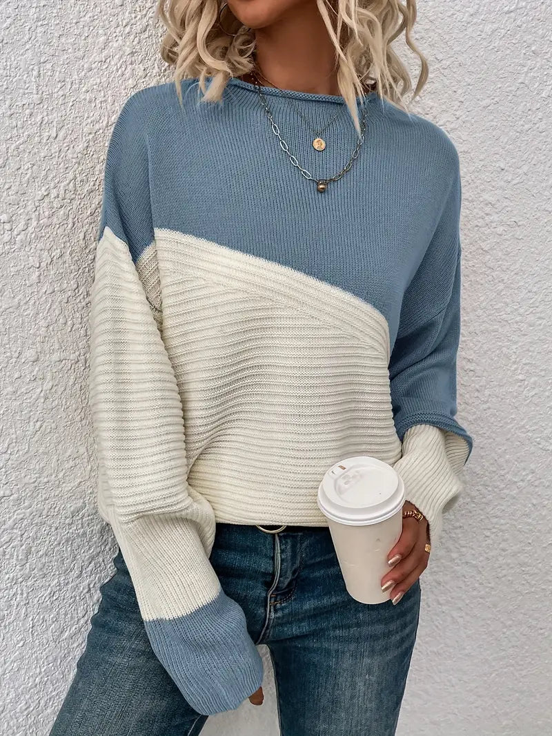 Kaia™ - Color Block Loose Sweater