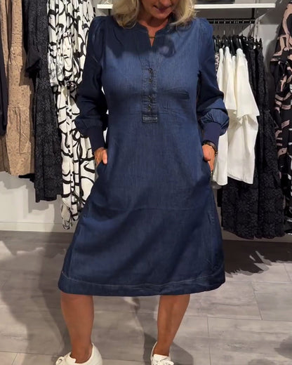 Danica™ - Longsleve Midi Dress