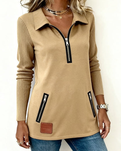 Eran™ - Zipper Collar Sweatshirt