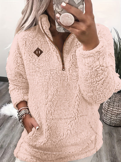 Nora™ - Zip-up Teddy Sweater
