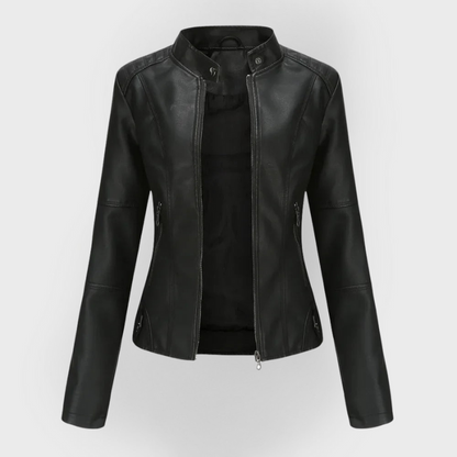 Selvina™ - Elegant Modern Leather Jacket