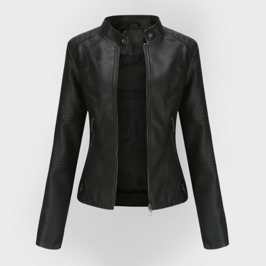 Selvina™ - Elegant Modern Leather Jacket