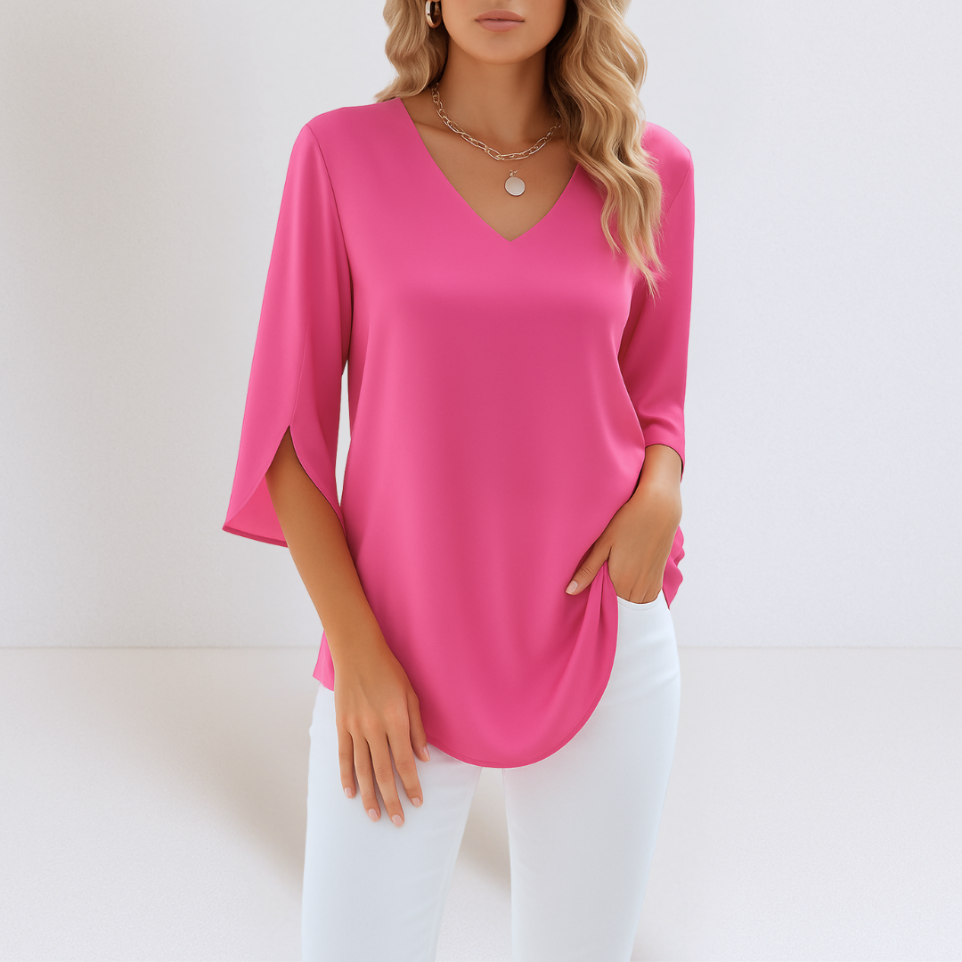 Shiella™ – Women's V-neck blouse