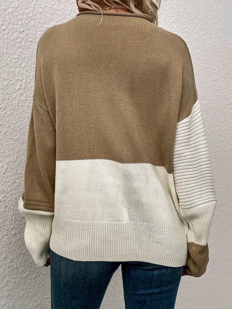 Kaia™ - Color Block Loose Sweater
