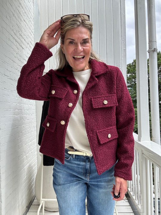 Naomi™ Tweed Buttoned Jacket