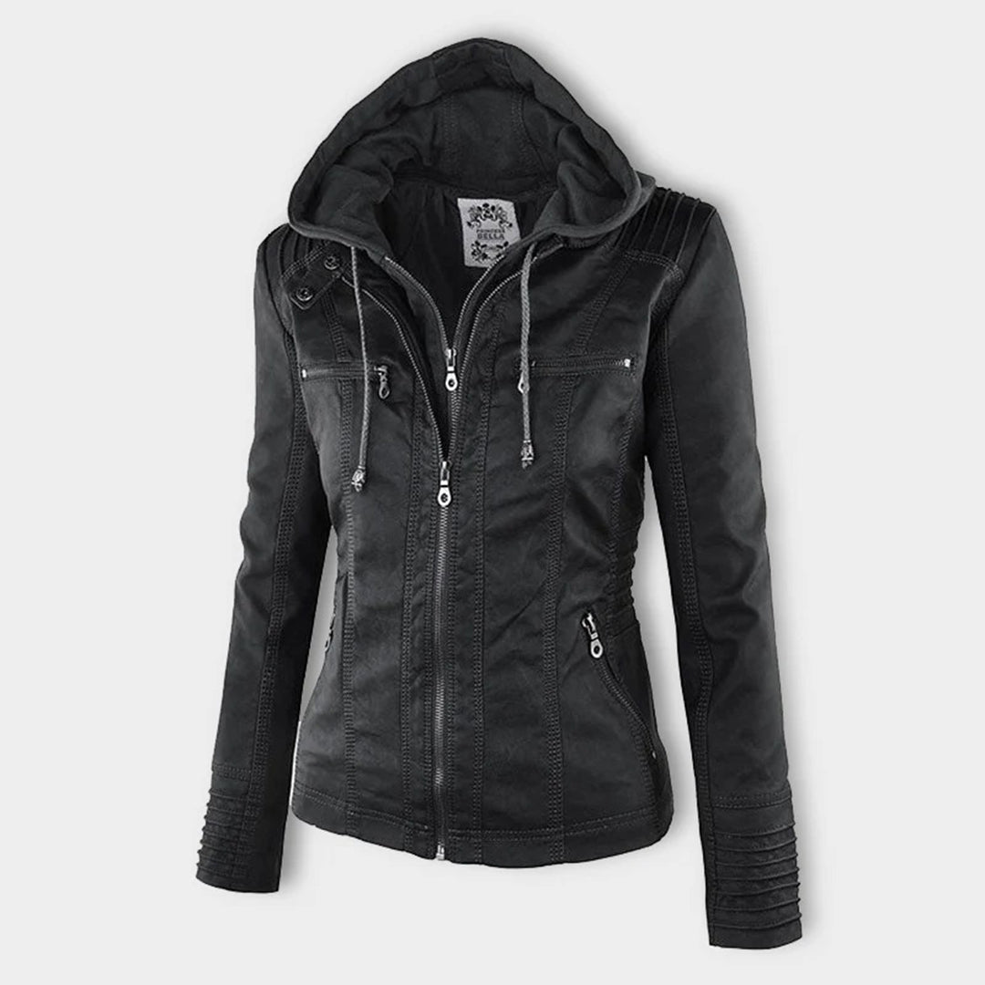 Bellini™ - Stylish Hooded Leather Jacket