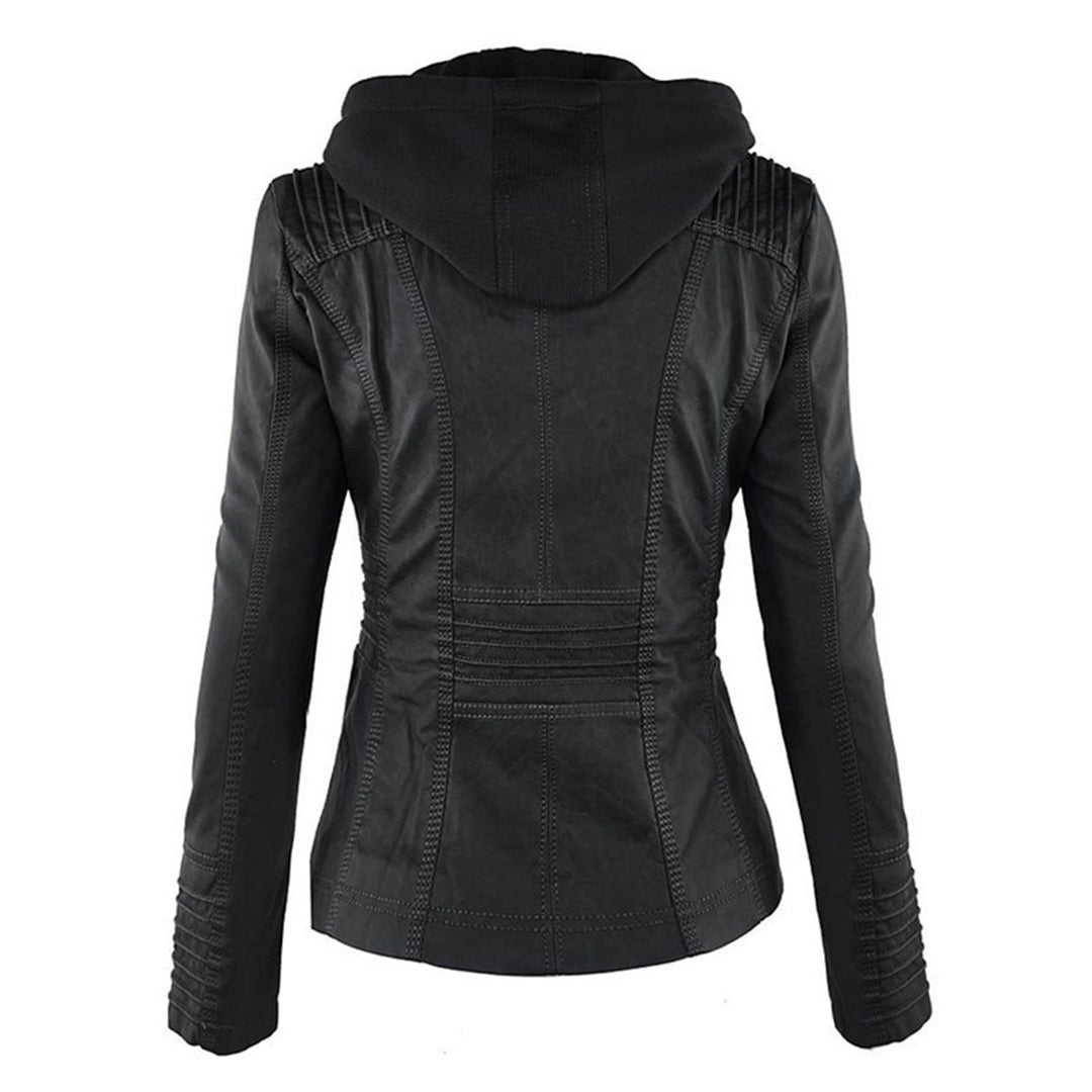 Bellini™ - Stylish Hooded Leather Jacket