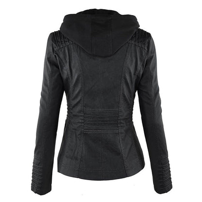 Bellini™ - Stylish Hooded Leather Jacket