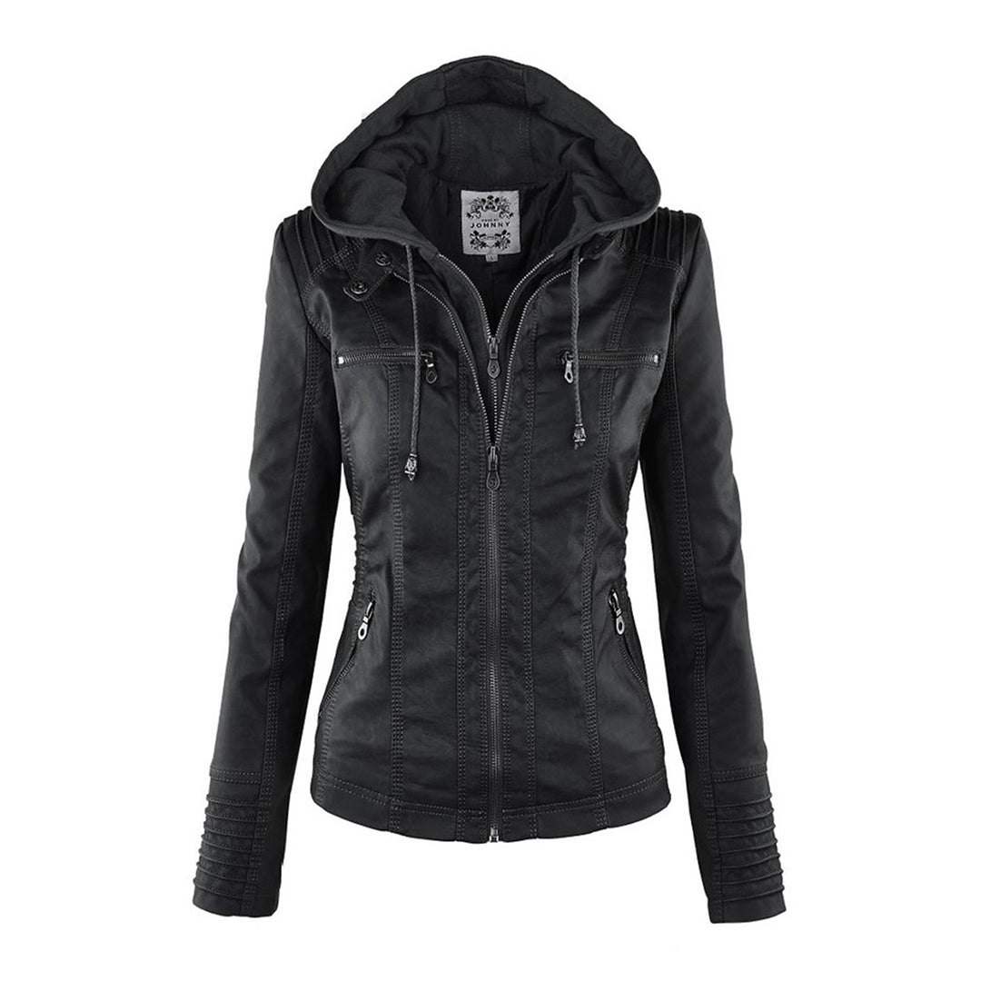 Bellini™ - Stylish Hooded Leather Jacket