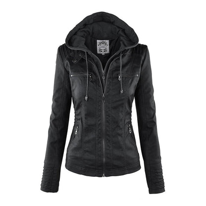 Bellini™ - Stylish Hooded Leather Jacket