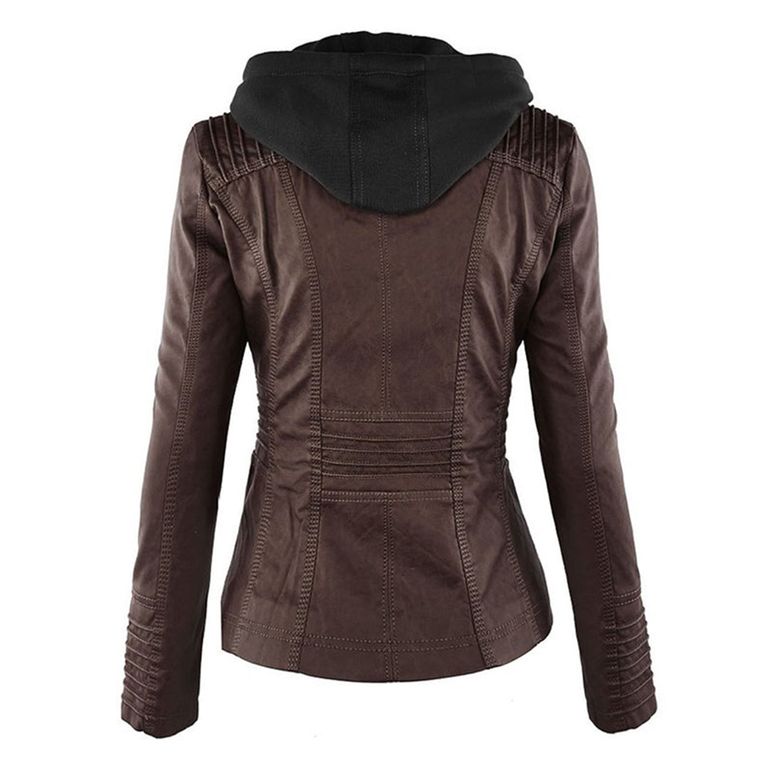Bellini™ - Stylish Hooded Leather Jacket