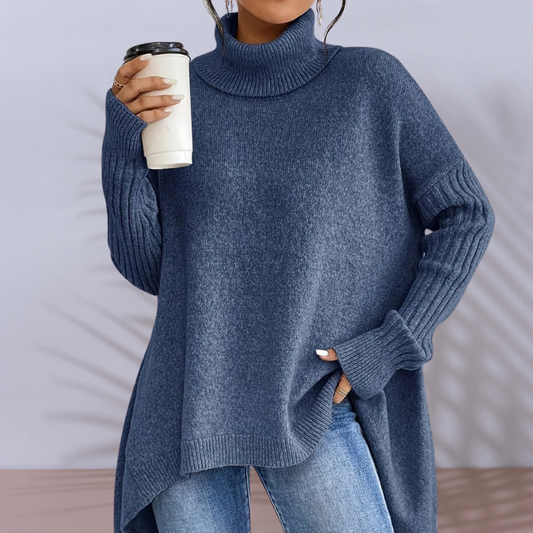 Sarah™- turtleneck oversized sweater