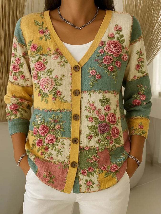 Klaire™ - Vintage Floral Cardigan