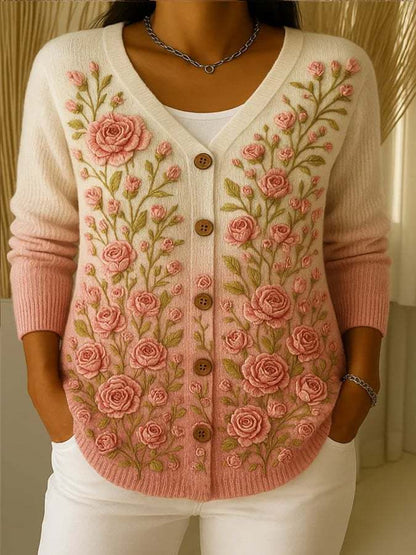 Klaire™ - Vintage Floral Cardigan
