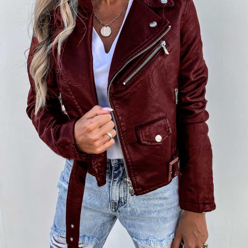Mia™ – Summer Leather Jacket