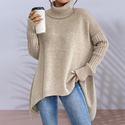 Sarah™- turtleneck oversized sweater