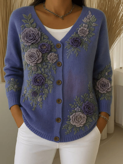 Klaire™ - Vintage Floral Cardigan