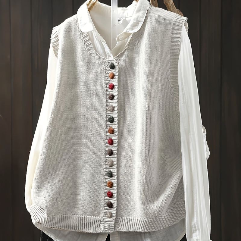 Dione™ - Sleeveless Knitted Vest