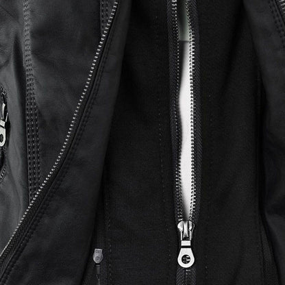 Bellini™ - Stylish Hooded Leather Jacket