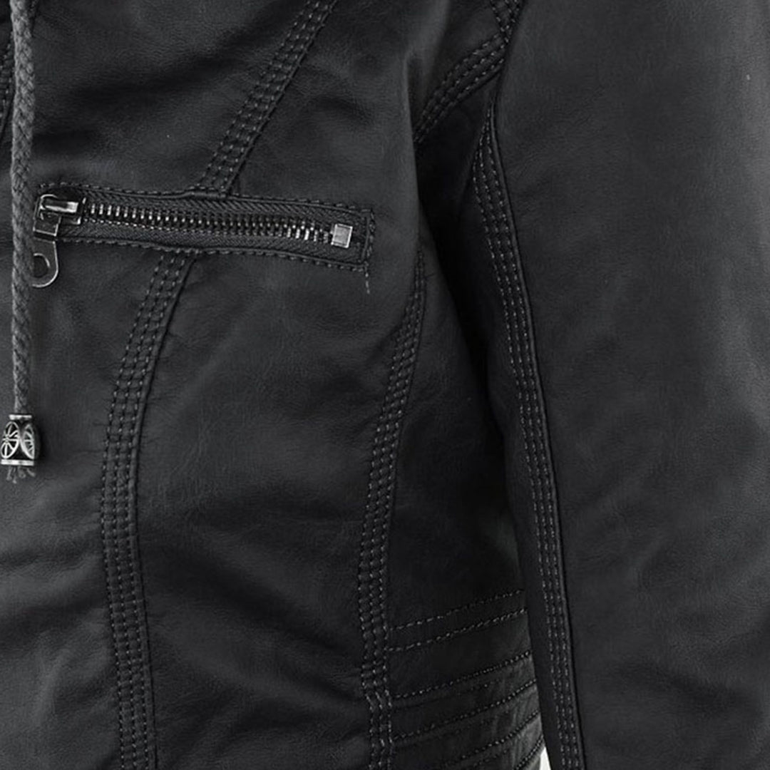 Bellini™ - Stylish Hooded Leather Jacket