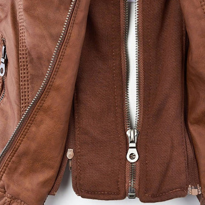 Bellini™ - Stylish Hooded Leather Jacket