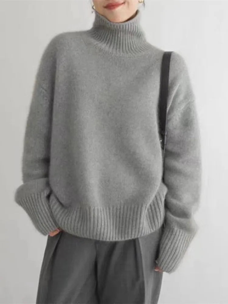 Fia™- Cashmere Turtleneck Sweater