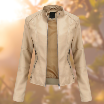 Sharlene™ - Modern Style Leather Jacket