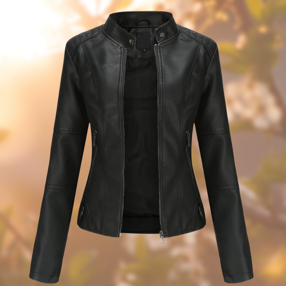 Sharlene™ - Modern Style Leather Jacket