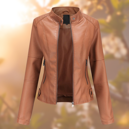 Sharlene™ - Modern Style Leather Jacket