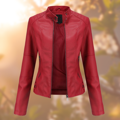 Sharlene™ - Modern Style Leather Jacket
