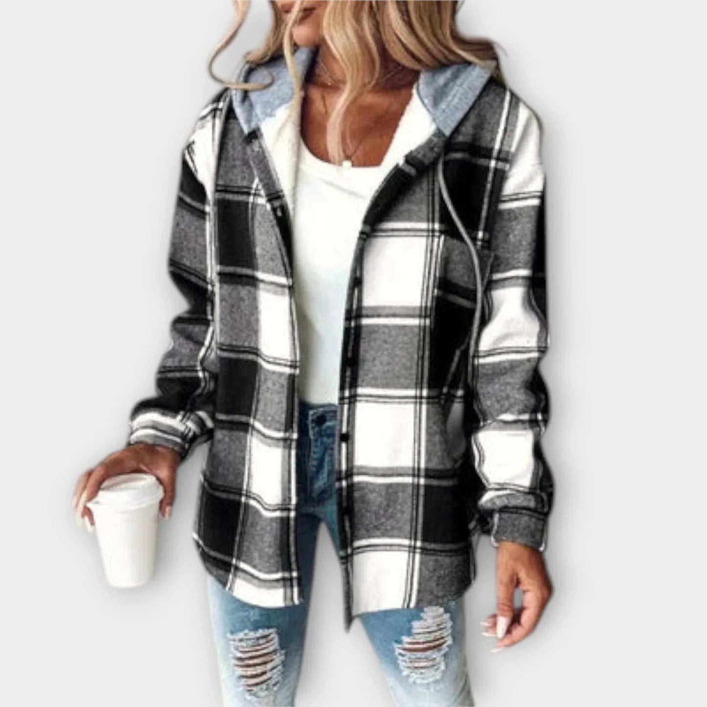 Claudia™ – Checkered Hoodie
