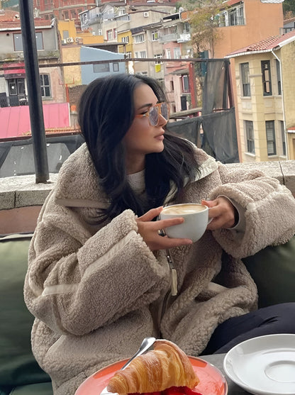 Liora™ - Oversized Teddy Jacket