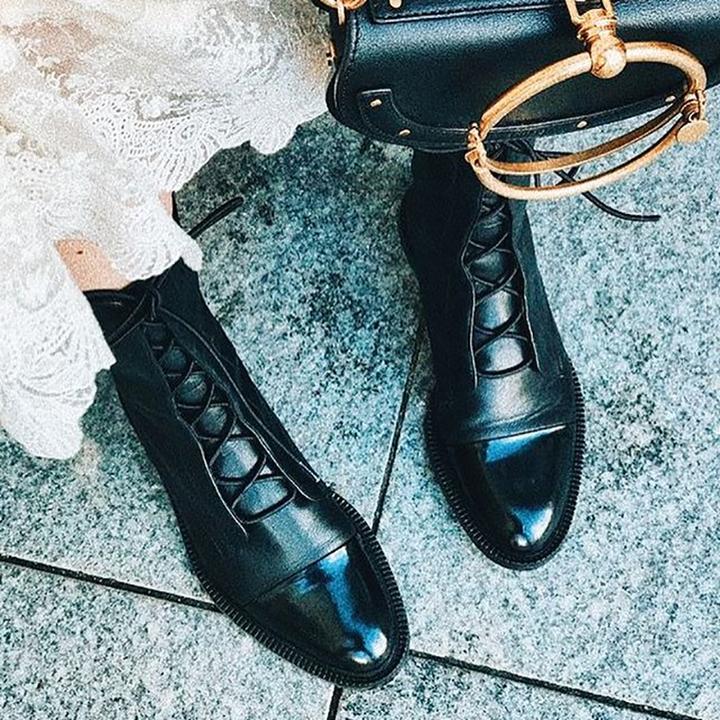 Laluna™ - Heeled Lace-Up Boots