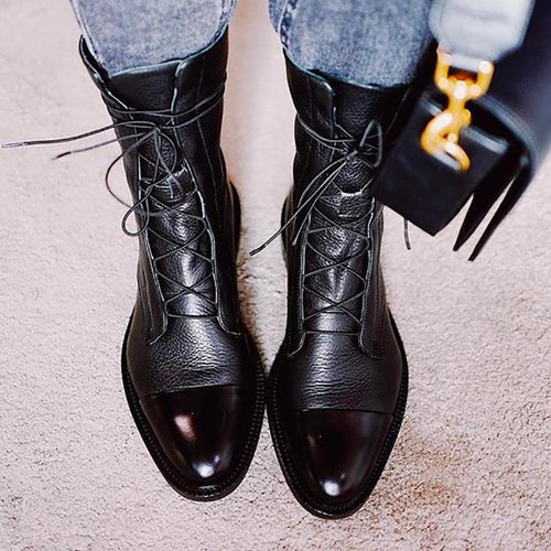 Laluna™ - Heeled Lace-Up Boots