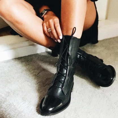 Laluna™ - Heeled Lace-Up Boots